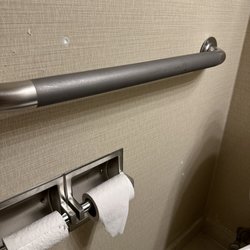 Radisson Hotel Bismarck - Damaged bathroom wall. 0.5 ply toilet paper...