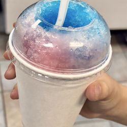Pink and blue bubblegum