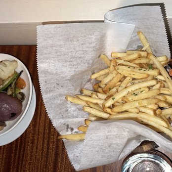 Doris Metropolitan - Truffle french fries and Grilled vegetables - New American Near Me - New Orleans, Louisiana Doris Metropolitan - Truffle french fries and Grilled vegetables - New American Near Me - New Orleans, Louisiana