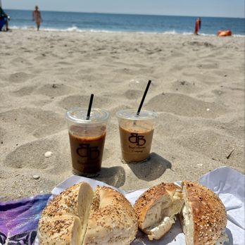 Bagel Barista Station - everything bagel toasted with garlic & herb cream cheese (2) - Bagels Near Me - Rockaway, New York Bagel Barista Station - everything bagel toasted with garlic & herb cream cheese (2) - Bagels Near Me - Rockaway, New York