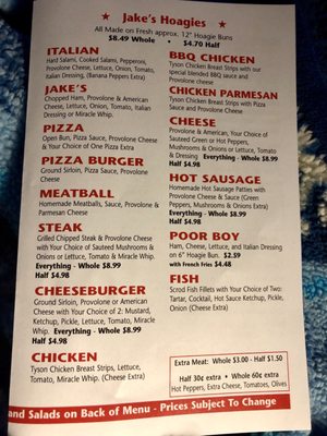 Menu photo 2 Jake's Pizza Rostraver N Belle Vernon, PA