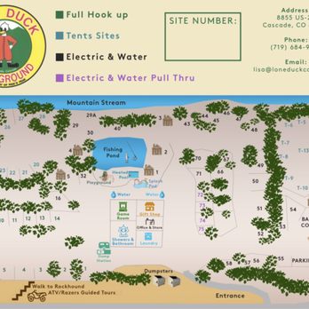 Lone Duck Campground - The Map - Campgrounds Near Me - Cascade, Colorado Lone Duck Campground - The Map - Campgrounds Near Me - Cascade, Colorado