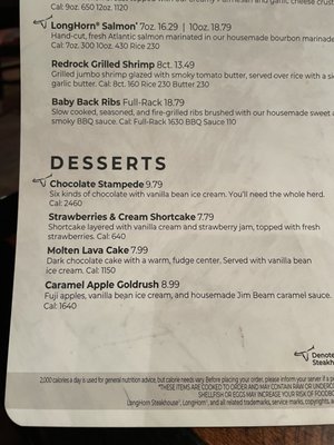 Menu photo 5 LongHorn Steakhouse Heath, OH