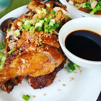 Good Buddy Granville - a plate of food with a bowl of sauce - Chinese Near Me - Edmonton, Alberta Good Buddy Granville - a plate of food with a bowl of sauce - Chinese Near Me - Edmonton, Alberta