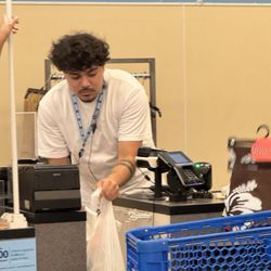 Ross Dress for Less - One of the employees that was extremely rude. Look at him with that poker face. No interaction no exchange of energy,