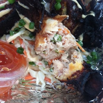 Curbside Gourmet - Inside... The stuffing of the Thai wing - Food Trucks Near Me - Stuart, Florida