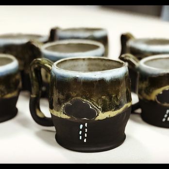 Art Off Center - Coffee Mugs order ready for Curbside Coffee in Taylor, TX - Art Classes Near Me - Taylor, Texas