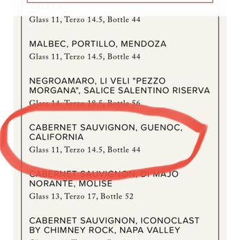 North Italia - Overpriced wine menu - Italian Near Me - Gilbert, Arizona North Italia - Overpriced wine menu - Italian Near Me - Gilbert, Arizona