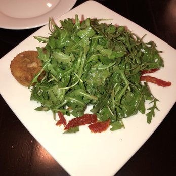 La Focaccia - The worst salad ever!  The warm goat cheese salad with arugula.  Burnt goat cheese with a whole bunch of arugula and nothing else! - Italian Near Me - Summit, New Jersey