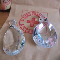 3 Ring Traveling Apothecary - Lead Glass Crystals. Great for projects!