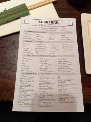 Menu photo 1 Sushi Palace - Somerville Somerville, NJ Menu photo 1 Sushi Palace - Somerville Somerville, NJ