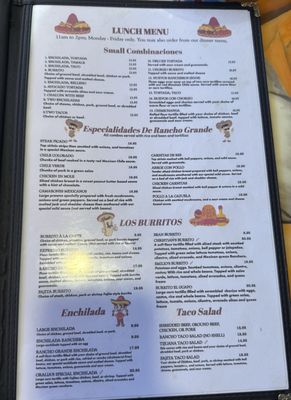 Menu photo 5 Rancho Grande Oroville, WA Menu photo 5 Rancho Grande Oroville, WA