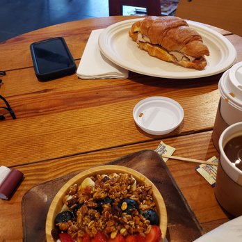 Puroast Coffee - Yogurt and croissant sandwich! - Coffee & Tea Near Me - Miami, Florida