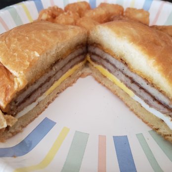 Urban Counter - Breakfast sandwich - croissant with double sausage, egg, & cheddar. - Burgers Near Me - Palatine, Illinois Urban Counter - Breakfast sandwich - croissant with double sausage, egg, & cheddar. - Burgers Near Me - Palatine, Illinois