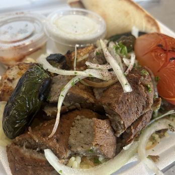 John's Kabobs 2 - Commerce - 2 Two meat combo (chicken and gyro) - Greek Near Me - Los Angeles, California