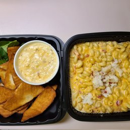 Crab n Bacon chips and Lobster queso Mac Crab n Bacon chips and Lobster queso Mac