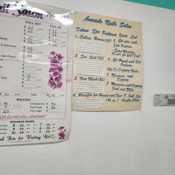 Avocado Nails - Priced menu - Nail Salons Near Me - La Mesa, California Avocado Nails - Priced menu - Nail Salons Near Me - La Mesa, California