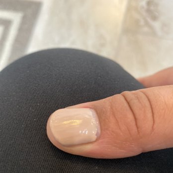 Nail Ganic - Bumpy and streaky shellac nails - Nail Salons Near Me - Pearland, Texas Nail Ganic - Bumpy and streaky shellac nails - Nail Salons Near Me - Pearland, Texas
