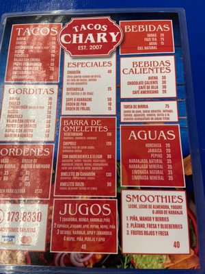 Menu photo 3 Tacos Chary Ensenada, BCN