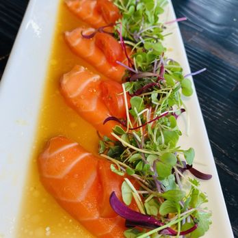 Bamboo Sushi - Salmon Toro Honey Ponzu Crudo - Sushi Bars Near Me - San Ramon, California