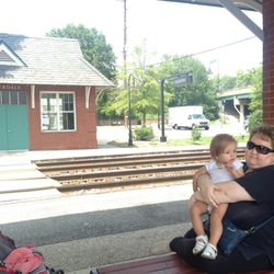 Riverdale MARC Station - This is me holding my friends daughter at the Riverdale MARC station. THIS is the correct photo