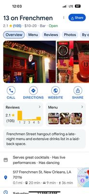 13 on Frenchmen by null