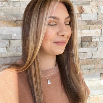 Salon X - Dimensional bronde done by Rose - Hair Extensions Near Me - Encino, California