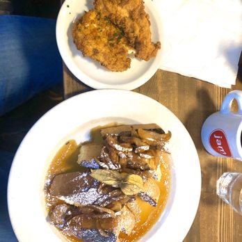 Jam Cafe on Beatty - Cinnamon apple French toast with a side of fried chicken - Breakfast & Brunch Near Me - Vancouver, British Columbia Jam Cafe on Beatty - Cinnamon apple French toast with a side of fried chicken - Breakfast & Brunch Near Me - Vancouver, British Columbia