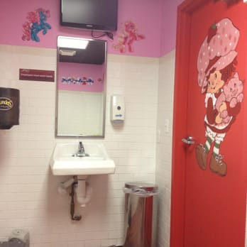 Jet's Pizza - Girls bathroom! - Pizza Near Me - Chelsea, Michigan