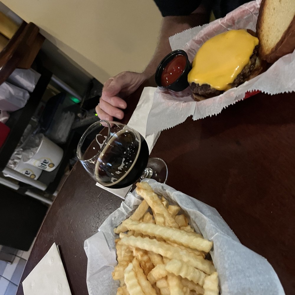 Blue Moon Bar and Grill - French Fries Best Cheeseburger - Burgers Near Me - Madison, Wisconsin