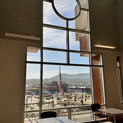 Johnson City Public Library - Second floor looking out.