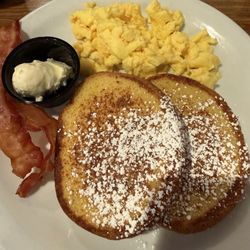Value meal - French toast with eggs and bacon