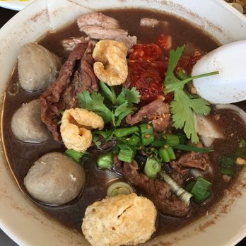 Thai Square Restaurant - Floating market noodle soup (order w/thick noodle if you do) - Thai Near Me - Arlington, Virginia