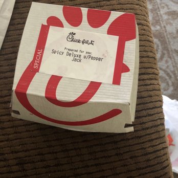 Chick-fil-A - Spicy Deluxe w/ Pepper Jack - Fast Food Near Me - Santa Barbara, California Chick-fil-A - Spicy Deluxe w/ Pepper Jack - Fast Food Near Me - Santa Barbara, California
