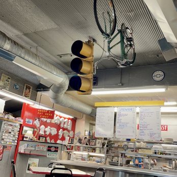Advada's Diner - a bicycle hanging from the ceiling - Diners Near Me - Carlisle, Arkansas