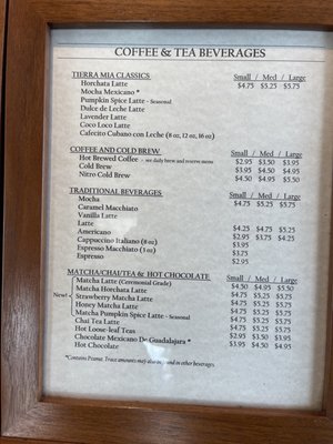 Menu photo 7 Tierra Mia Coffee Drive Thru La Puente, CA Menu photo 7 Tierra Mia Coffee Drive Thru La Puente, CA