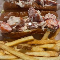 La Costa Lobster & Tacos - The Original Easton's Beach Snack Bar twin lobster roll. Also $26.99.