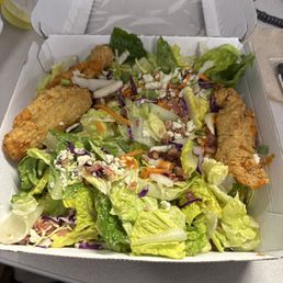 Crispy Buffalo Chicken Salad