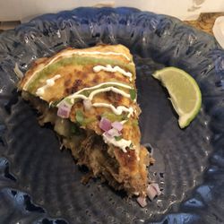 El Taco Loco Birrieria - 3 awesome layers of tasty shredded beef and cheese. So yummy!
