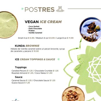 Kundalini - Menu - Food Trucks Near Me