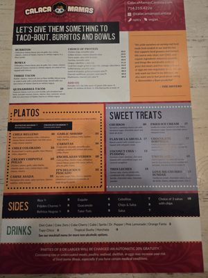 Menu photo 2 Calaca Mamas Cantina Anaheim, CA Menu photo 2 Calaca Mamas Cantina Anaheim, CA