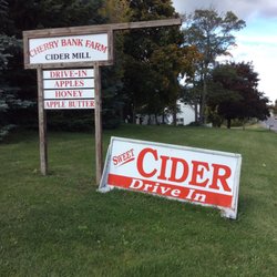 Cherry Bank Farm Cider Mill & Bakery  - The entrance sign to our Cider Mill