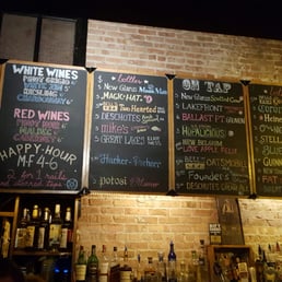Beer menu.