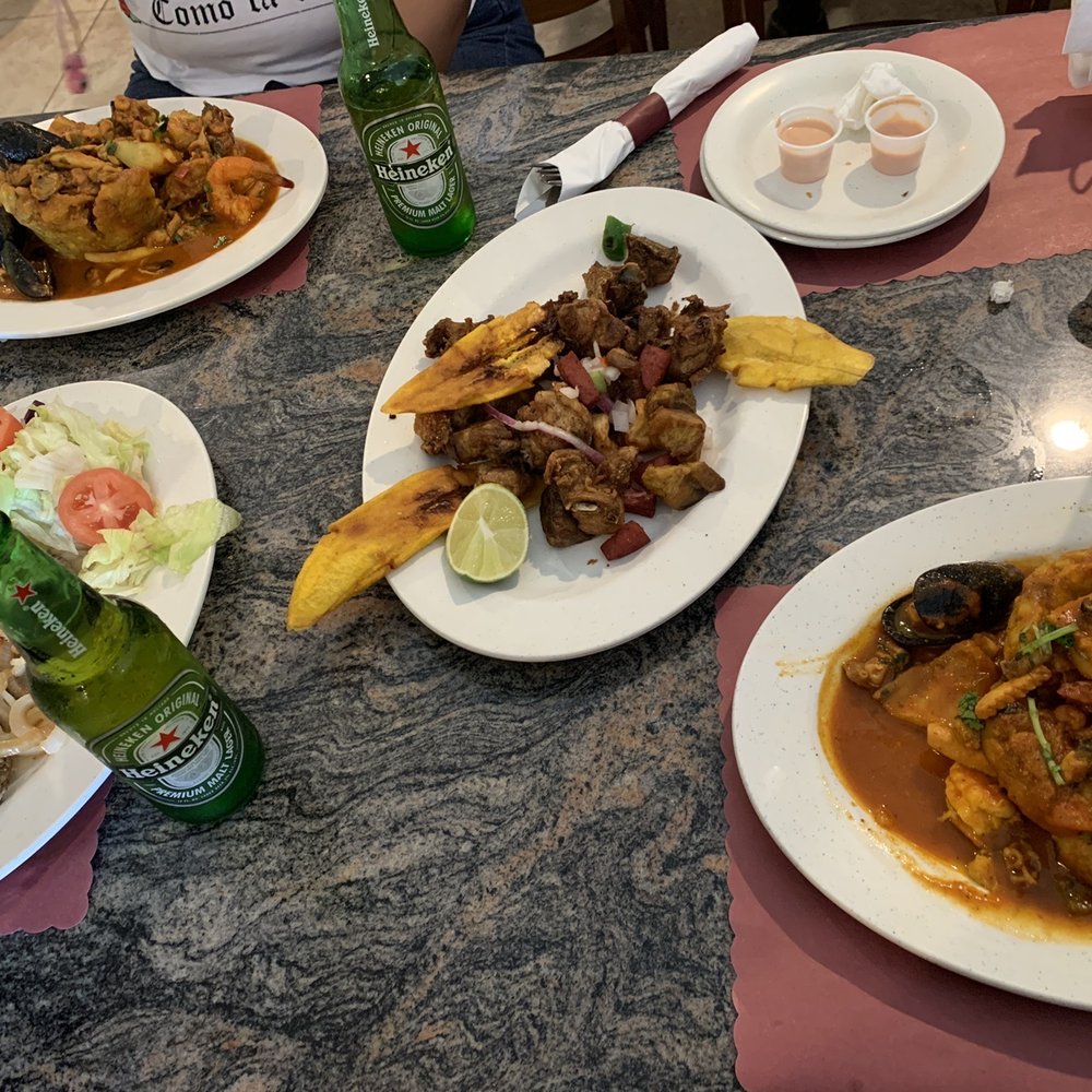 Punta Cana Restaurant - The two orders of Mofongo Relleno, Picadera Mixta, and an order of Palomilla con Camarones. - Dominican Near Me - Kissimmee, Florida Punta Cana Restaurant - The two orders of Mofongo Relleno, Picadera Mixta, and an order of Palomilla con Camarones. - Dominican Near Me - Kissimmee, Florida