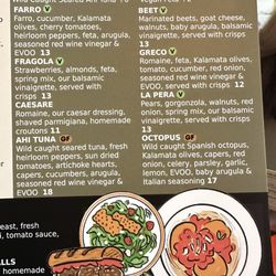 Tino’s Artisan Pizza - Menu