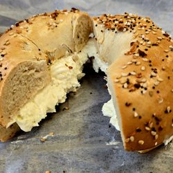 Corey's - Everything bagel with cream cheese
