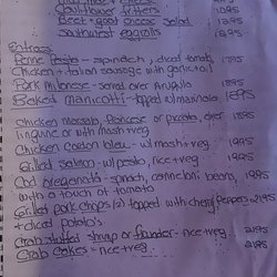 Curley's Corner - Specials menu