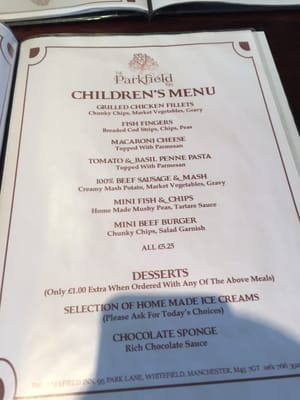 Menu photo 5 The Parkfield Inn Whitefield, DEV
