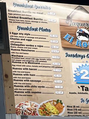 Menu photo 1 El Rodeo Taqueria Fresno, CA Menu photo 1 El Rodeo Taqueria Fresno, CA
