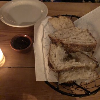 Figo Wine Bar - Bread and oil. Eh---bread was cold and unflavorful. . Would have liked some pepper or cheese with it. - Wine Bars Near Me - Chicago, Illinois